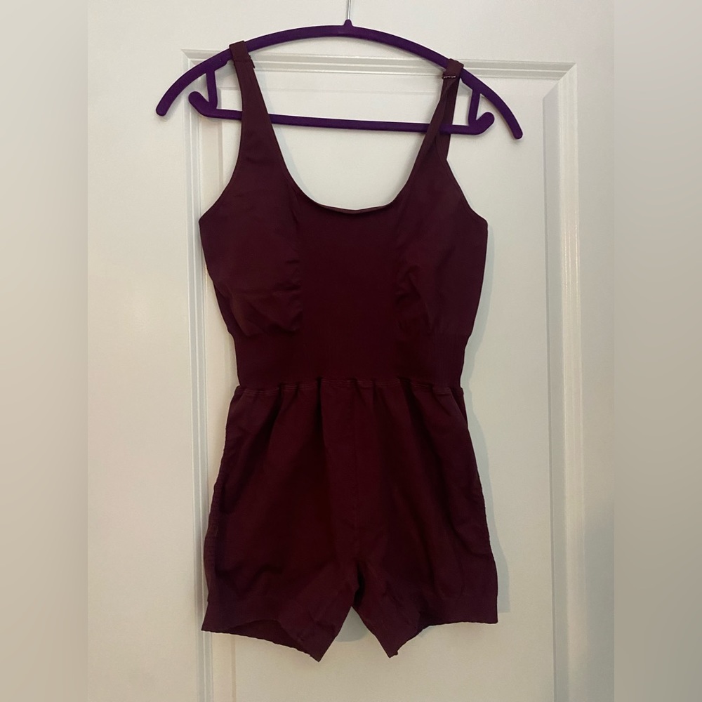 Free People Burgundy Romper